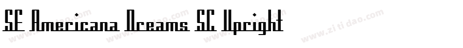 SF Americana Dreams SC Upright字体转换